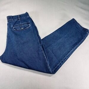 Bugle Boy Womens 33x30 Size 14 baggy Relaxed Blue Denim Jeans Vintage High Rise